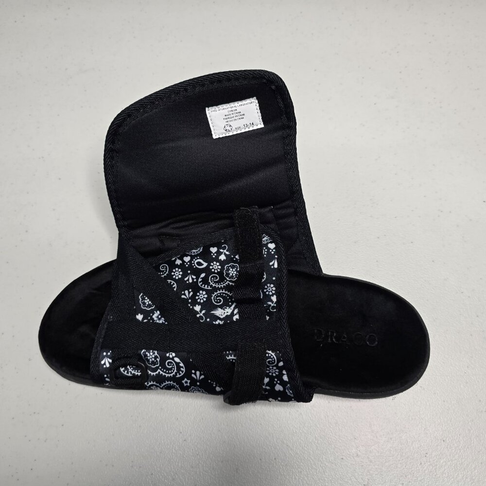 DRACO Slides Mens Shoes Size 12, 12.5, 13, 13.5 Black Sandals Bandana + Bag NEW - Picture 14 of 16